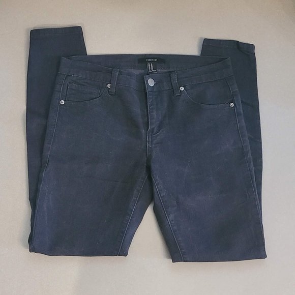 Forever 21 Grey Skinny Jeans - Picture 1 of 6